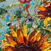 Garden Treasures | Oil And Acrylic Painting in Paintings by DaggArt. Item composed of canvas & synthetic