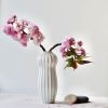 Maja: Ribbed, Porcelain, Ikebana Vase | Vases & Vessels by Maia Ming Designs. Item composed of ceramic
