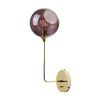 Ballroom Tall Light Sconce | Sconces by Marie Burgos Design and Collection. Item composed of brass and glass