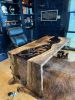 Waterfall Epoxy Coffee Table - Resin Table | Tables by Tinella Collection. Item made of oak wood works with minimalism & contemporary style