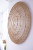 WHEEL Round Raffia Macrame Wall Hanging | Wall Hangings by Vila Vera. Item composed of fiber