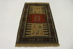 Multicolored Tribal 3X6 Sumak Herati Persian Rug | Runner Rug in Rugs by Magic Rugs. Item made of cotton works with mediterranean style