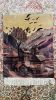 1-of-1 Masterpiece: Hand-Knotted pure silk Mountain Village | Tapestry in Wall Hangings by World Weave Carpets. Item composed of wool & fiber compatible with boho and mid century modern style