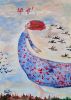 Lift off | Oil And Acrylic Painting in Paintings by Elena Parau. Item made of paper compatible with boho and contemporary style