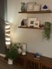 Heliconia | Sculptural Ceramic & Solid Wood Floor Lamp | Lamps by Naaya Studio. Item made of wood & metal compatible with boho and minimalism style
