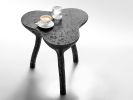 Black sculptural coffee table, accent furniture | Tables by Donatas Žukauskas. Item made of wood with concrete works with minimalism & contemporary style