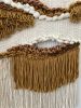 Woven Wall Tapestry | Boho Fiber Art "Desert Glow" | Wall Hangings by Tissage Sauvage. Item composed of wood and cotton in boho or country & farmhouse style