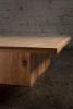 Natural Red Oak Square Coffee Table | Tables by Aeterna Furniture. Item composed of oak wood