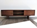 70 inch Custom handmade solid walnut media console cabinet | Storage by GideonRettichWoodworker