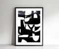 Black and White Collage Series | Mixed Media by TS ModernArt Studio | Private Residence - Manhattan Beach, CA in Manhattan Beach. Item composed of paper