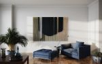 Layered Fiber Canvas No. 23 | Macrame Wall Hanging in Wall Hangings by Vita Boheme Studio. Item works with boho & mid century modern style