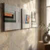 Contemporary Wool Thread Art: 3D Canvas Masterpieces | Decorative Frame in Decorative Objects by Sarmal Design. Item made of wool compatible with boho and minimalism style