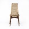 Rian High Back Dining Chair, Hardwood, Woven Danish Cord | Chairs by Semigood Design. Item composed of walnut