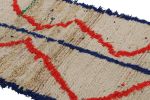 Vintage Azilal Moroccan Runner Rug, with Geometric Patterns | Area Rug in Rugs by Rug and Kilim