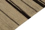 1950s Vintage Kilim rug in Beige-Brown, Black Tribal pattern | Area Rug in Rugs by Rug and Kilim
