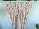 Angel Wings Macrame Wall Hanging | Wall Hangings by Desert Indulgence. Item made of cotton works with boho style