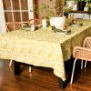 Yan - Mustard Tablecloth | Linens & Bedding by ichcha. Item composed of cotton in boho or modern style
