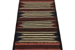 Vintage Afghan Kilim Rug with Polychromatic Stripes | Area Rug in Rugs by Rug and Kilim. Item made of wool