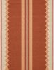 Handwoven Woolen Terracotta Runner Rug | Rugs by Evergreen Carpets. Item composed of wool compatible with boho and minimalism style