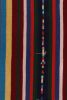 1950s Vintage chaput Kilim rug in Polychromatic Stripe | Area Rug in Rugs by Rug and Kilim