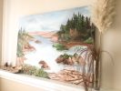 Within my shores | Oil And Acrylic Painting in Paintings by Mara G. Szyp. Item made of canvas & synthetic compatible with coastal style