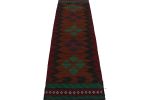 Vintage Afghan Tribal Kilim in Rust Tones with Geometric | Area Rug in Rugs by Rug and Kilim