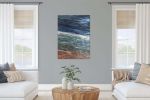 Edge of the Storm | Oil And Acrylic Painting in Paintings by Kimberly Conrad Contemporary Art. Item made of canvas works with contemporary & coastal style