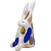 Disapproving Bunny-Dottie | Sculptures by Fuzz E. Grant. Item made of stoneware with synthetic