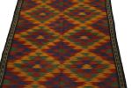 Vintage Tribal 4' x 12' Kelim Ghashghaie Persian Runner Rug | Rugs by Magic Rugs. Item composed of wool in country & farmhouse style