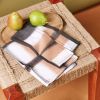 Chowk Black Cotton Table Napkin ( set of 4 ) | Linens & Bedding by Studio Variously. Item made of cotton