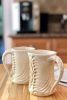 Bony Mug in Ivory | Drinkware by Lora Rust Ceramics. Item composed of ceramic