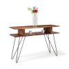 Zuma solid walnut modern console & sofa table | Console Table in Tables by Modwerks Furniture Design LLC. Item made of walnut works with minimalism & mid century modern style
