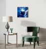"Into the Blue" | Oil And Acrylic Painting in Paintings by Heather Kocsis. Item works with minimalism & contemporary style
