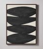 "Stillness" Black I Affirmations Painting on Canvas | Oil And Acrylic Painting in Paintings by ART + ALCHEMY By Nicolette Atelier. Item composed of wood & canvas compatible with minimalism and mid century modern style