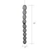 Steel Wire Mesh Hanging Sculpture #77 | Sculptures by Anne Lindsay Studio. Item composed of steel & ceramic compatible with contemporary and modern style