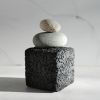 The Small Black Cube Sculpture | Sculptures by Carolyn Powers Designs. Item made of concrete compatible with minimalism and contemporary style