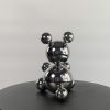 Small Stainless Steel Bear 'Diksy' | Sculptures by IRENA TONE. Item made of steel works with minimalism & art deco style