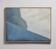 "Abstract Ocean Cliff" I Modern Landscape Framed Giclée | Prints in Paintings by ART + ALCHEMY By Nicolette Atelier. Item made of wood & canvas compatible with minimalism and country & farmhouse style