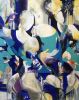 Available: Original Fine Art, Genie in a Bottle, 60x48 | Mixed Media by Jeanette Jarville, BFA Emily Carr University of Art. Item made of canvas works with contemporary & industrial style