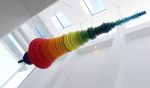 Space Rainbow | Sculptures by MJO Studios. Item made of wood with synthetic