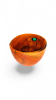 Sculptural Apple Wood Vessel with Green Resin | Decorative Bowl in Decorative Objects by Holzkunst Samuel Meisinger. Item made of wood works with contemporary & art deco style