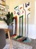 Mid-Century modern fiber frame | Wall Sculpture in Wall Hangings by HILO Fiber Art. Item made of canvas