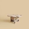 Round Coffee Table in Calacatta Viola Marble - HASHI by Leba | Tables by Lebanto. Item made of marble compatible with minimalism and contemporary style