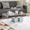 Acrylic coffee table 48" x 18" x 18" made of .750" Acrylic | Tables by PlasticMart. Item in minimalism or mid century modern style