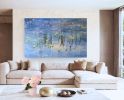 Water Lily Reverie | Oil And Acrylic Painting in Paintings by Elizabeth MacLean. Item compatible with contemporary and coastal style