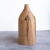 Pear Wood Bottle Shaped Vase | Vases & Vessels by Creating Comfort Lab. Item composed of wood