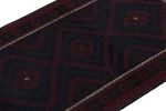Vintage Baluch Afghan rug in Red & Blue Tribal Patterns | Area Rug in Rugs by Rug and Kilim