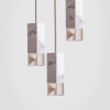 Lamp/One Marble Trio Chandelier | Chandeliers by Formaminima