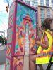 Tower of Glass - Utility Box for the City of Toronto | Street Murals by Julia Prajza. Item made of synthetic
