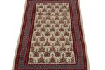 Antique Persian Senneh Kilim rug in Beige with Red | Area Rug in Rugs by Rug and Kilim
